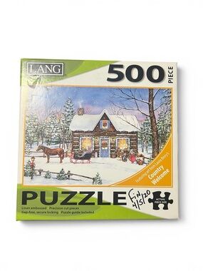 Lang “Magical Evening” by Laura Berry 500 Piece Holiday Winter Puzzle